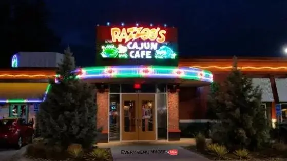 Razzoo’s menu with prices 2023