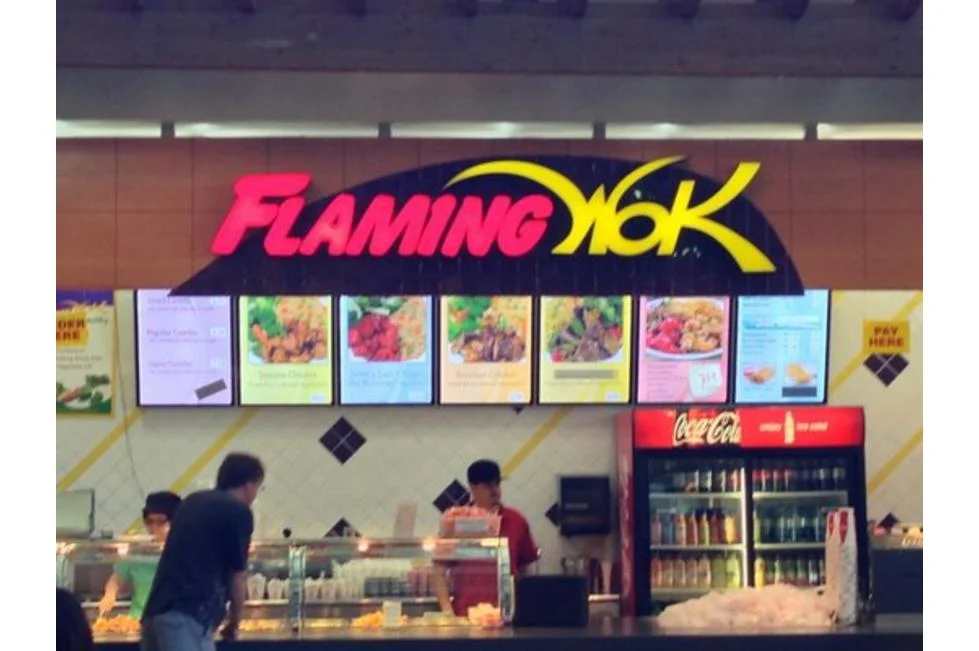 Flaming wok menu