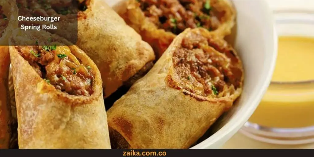 Cheeseburger Spring Rolls Popular food item of The cheesecake factory in USA