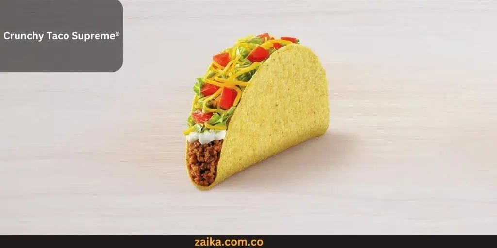 Crunchy Taco Supreme® Popular food item of Taco Bell in USA