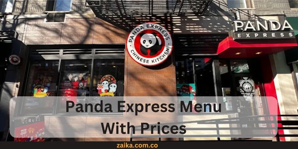 Panda Express menu with prices 